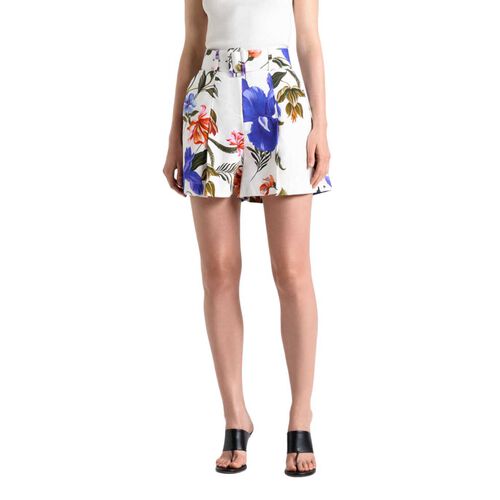 Cue Ivory Tropical Reverie Belted Short